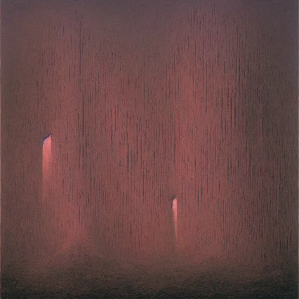 Prompt: Unholy chapel. Rage. Zdzisław Beksiński.