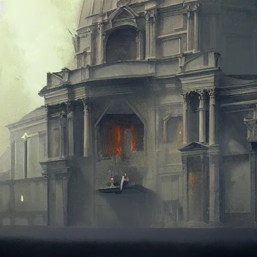 Image similar to Paint the Secrets inside the Vatican,Greg rutkowski, Trending artstation, cinematográfica, digital Art