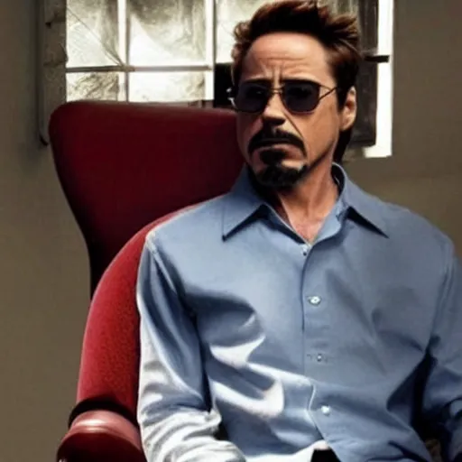 Image similar to robert downey jr as walter white