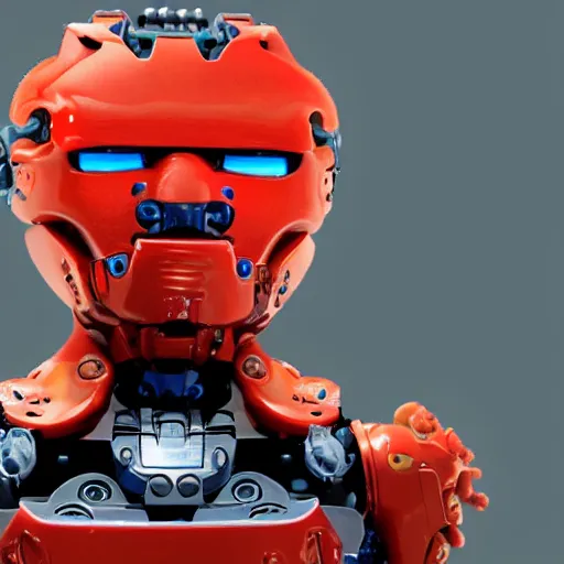 Image similar to Bionicles character with the face of Joe Biden