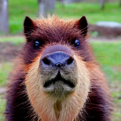 Image similar to cute fluffy smol capybara