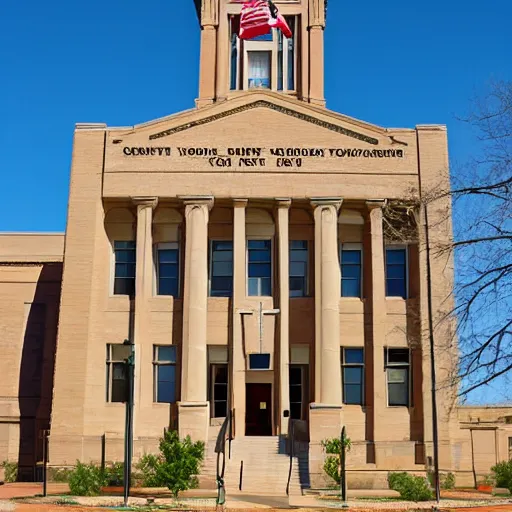 Prompt: Lubbock county courthouse