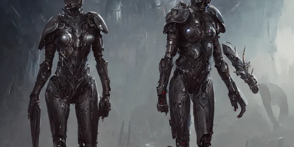 Image similar to realistic futuristic girl cyborg medieval armor metal clean design by apple, character sheet, greg rutkowski, zabrocki, karlkka, jayison devadas, phuoc quan, trending on artstation, 8 k, tsutomu nihei, giger, zenith view, pincushion lens effect