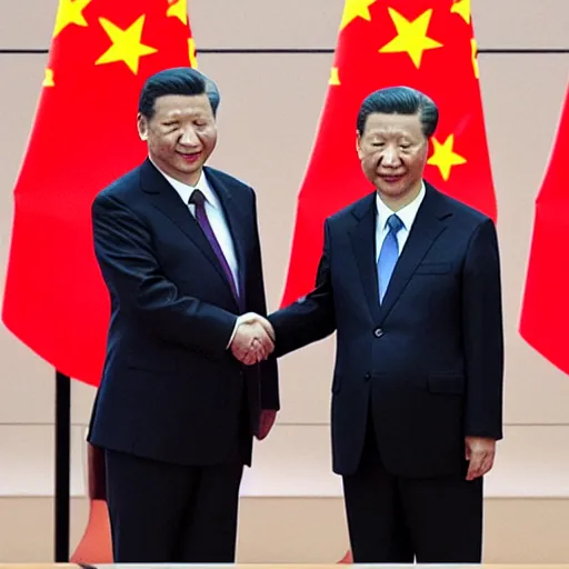 Image similar to tsai ing - wen and xi jinping shaking hands