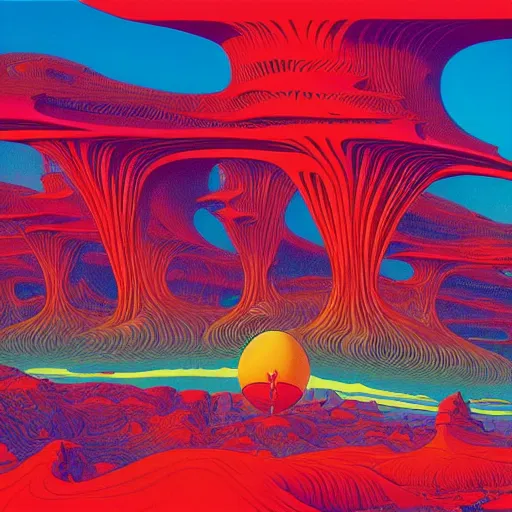 Prompt: breathtakingly beautiful ultrawide angle colour masterpiece dream by roger dean and kilian eng and jean giraud, incredible sense of depth and perspective and clarity, weird abstract, 8 k