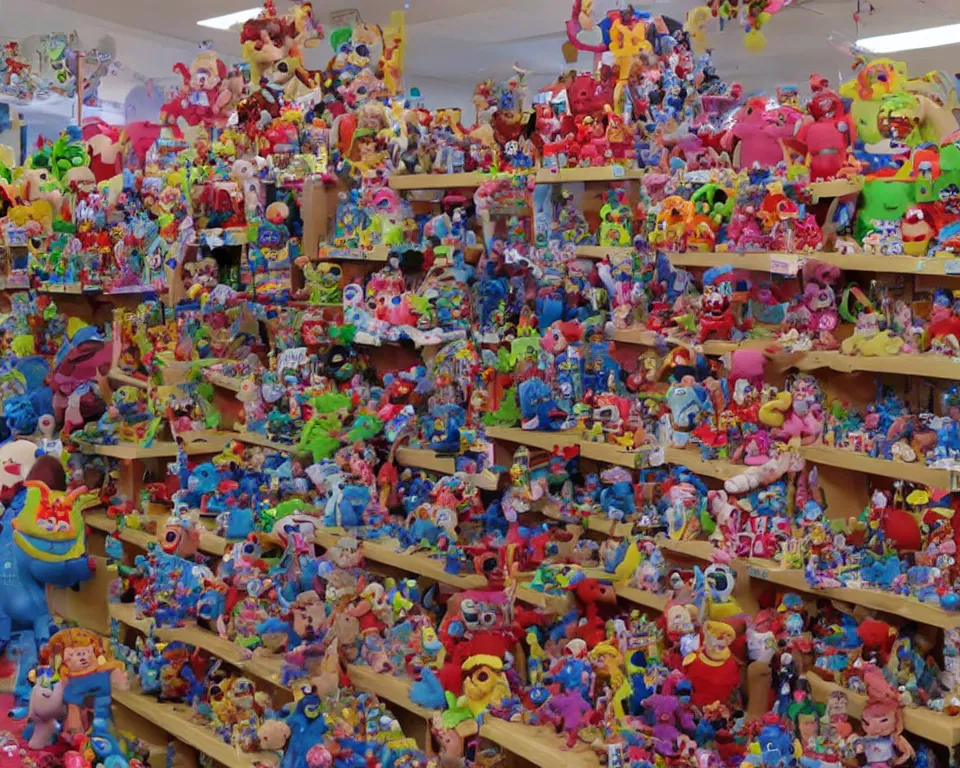 Image similar to footage of a toy shop explosion