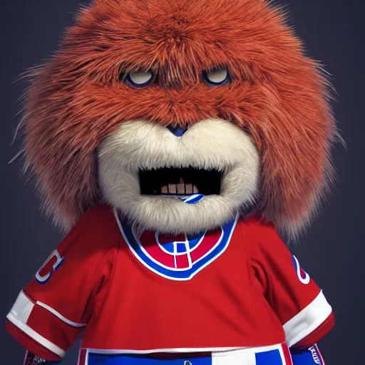 Image similar to Portrait of Youppi the Habs Montreal Canadiens Mascot as a very cute powerful and friendly pokemon, highly detailed, smooth, sharp focus, dynamic lighting, intricate, trending on ArtStation, illustration, art by WLOP