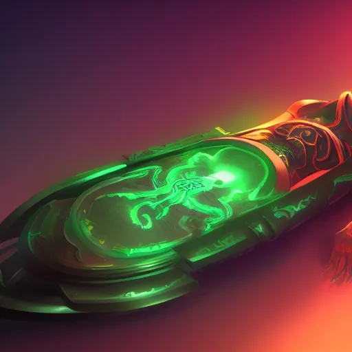 Prompt: Coffin with Razer RGB lighting, hyperdetailed, artstation, cgsociety, 8k