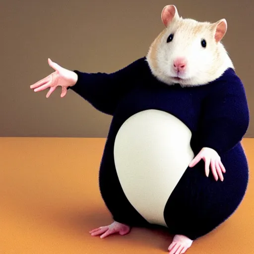 Image similar to fat obese anthropomorphic hamster