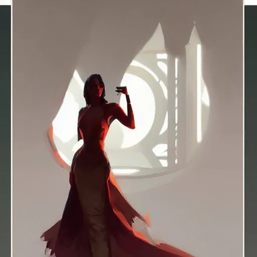 Image similar to 💃🌹, Art Deco, Greg rutkowski Trending artstation