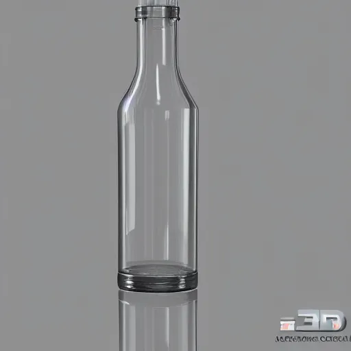 Prompt: 3d render of a new Absolute Vodka Designed glass bottle unreal engine professional photo product development