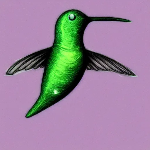 Image similar to ultra realistic cybernetic!!!!!!!!!!!! hummingbird