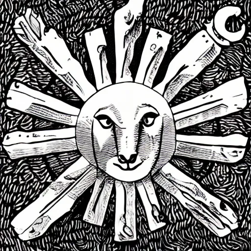 Image similar to the cult of the lamb