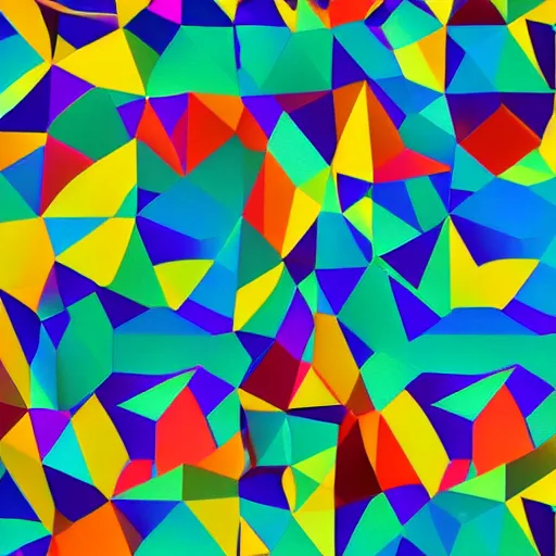 Image similar to very colorful, low poly, iphone background