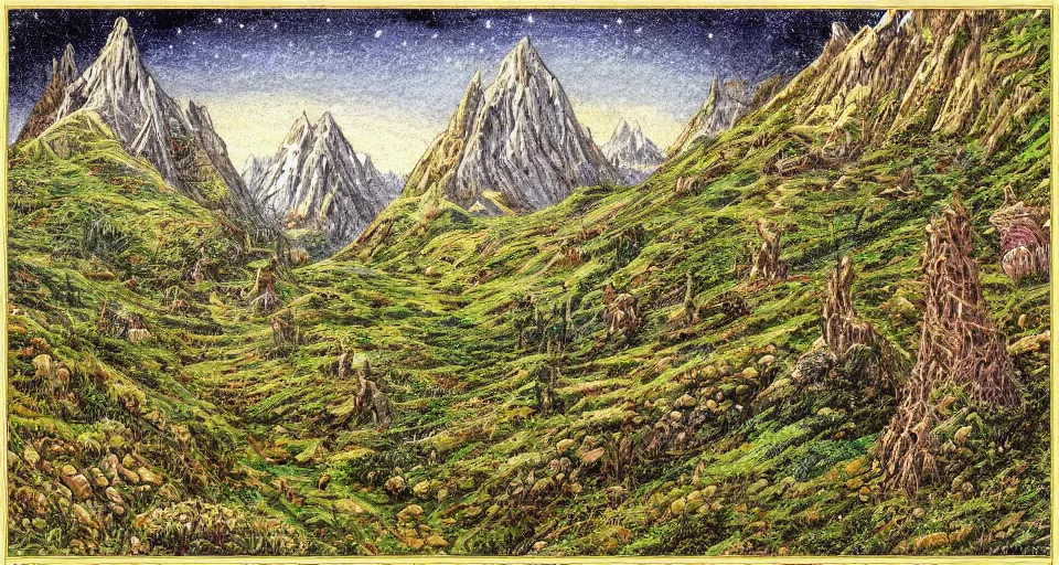 Prompt: Masterfully drawn mspaint art piece of middle-earth by J.R.R. Tolkien . Amazing beautiful incredible wow awe-inspiring fantastic masterpiece gorgeous fascinating glorious great.