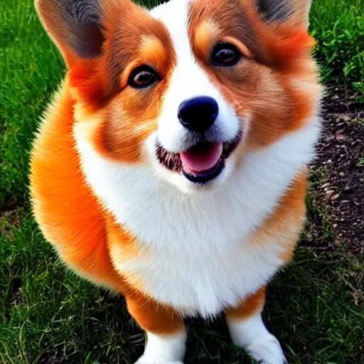 Prompt: A vibrant and colourful corgi, beautiful, slightly abrstract