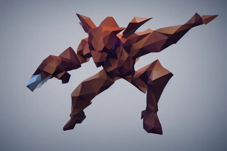 The Lowpoly Project: Meepo Dota 2 Low Poly Art