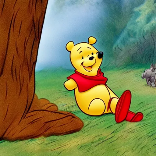 Image similar to winnie pooh in voyager