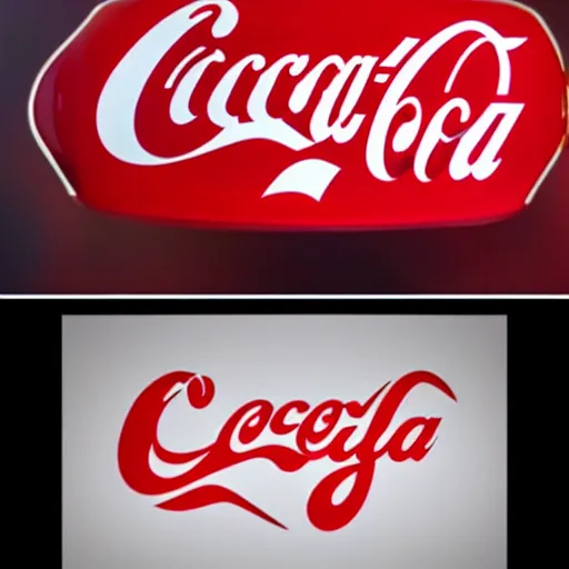 Prompt: a logo that looks almost exactly the same as cocacola but slightly different