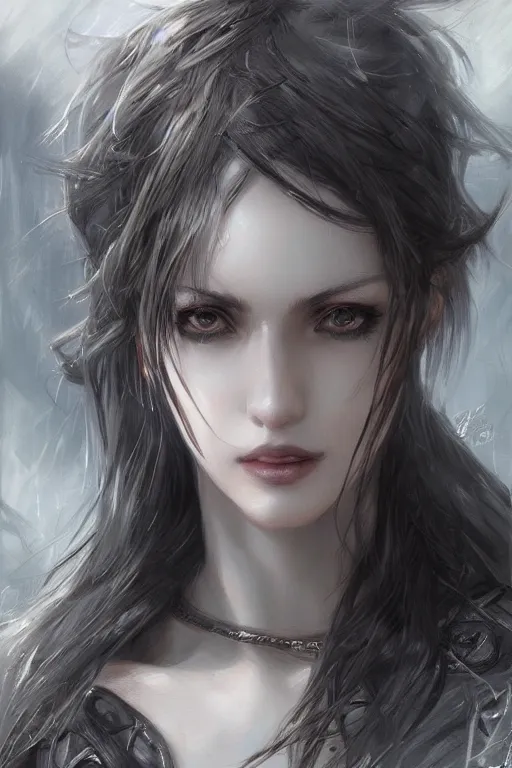 Prompt: concept art portrait of celes chere by stanley artgerm lau, wlop, luis royo trending on artstation