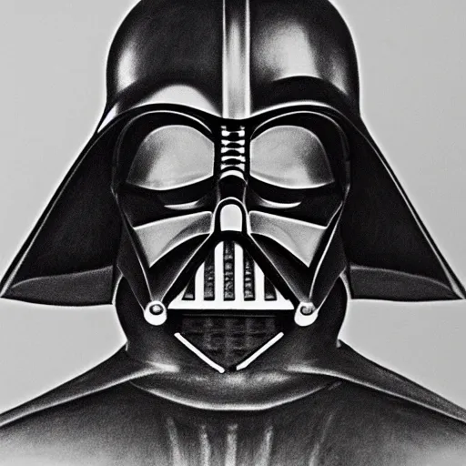 Image similar to A pencil sketch of Darth Vader, 4k, pencil art, shading, shadow,