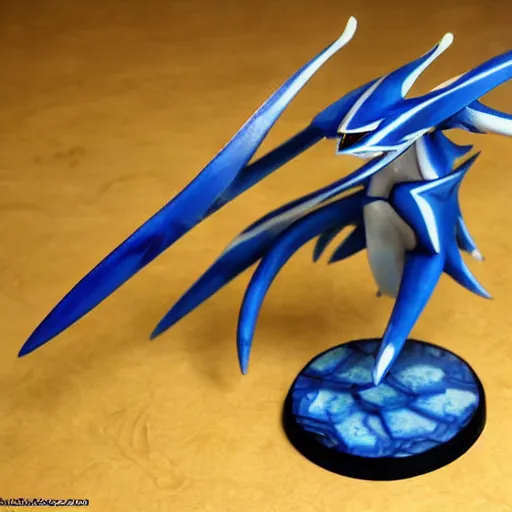 Prompt: kyogre pokemon as warhammer tabletop figurine