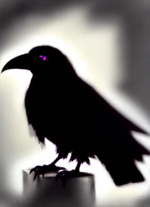 Image similar to a Raven Pokemon, by Casey Baugh, Steve Caldwell, Gottfried Helnwein, and Artgerm, 8k resolution, masterpiece work.