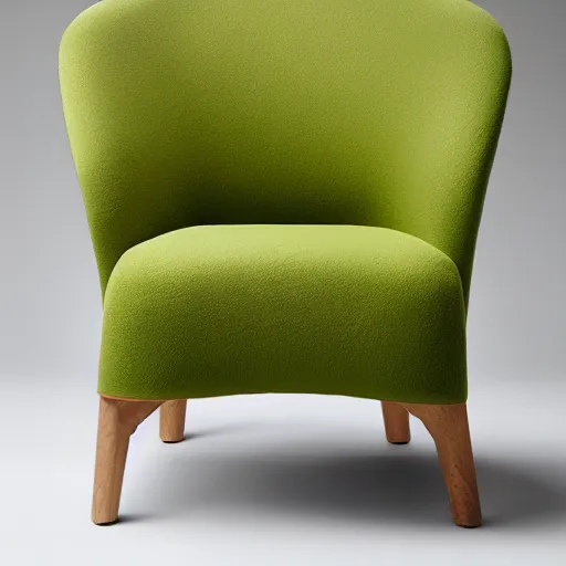 Image similar to armchair in the shape of an avocado