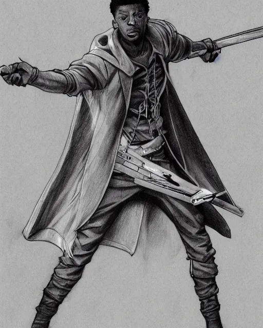 Image similar to a very detailed pencil drawing of 2 1 savage in demon slayer manga panel, action lines, greg rutkowski, in field high resolution, dynamic pose, landscape, medium portrait, action, hyper realistic, manga, koyoharu gotouge, sakuga