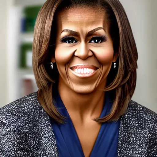 Image similar to face of European Michelle Obama