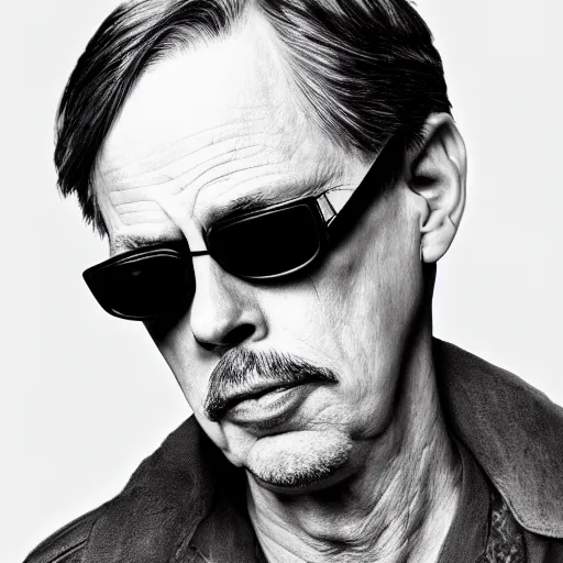 8 5 mm f 1. 8 photograph of steve buscemi wearing | Stable Diffusion ...