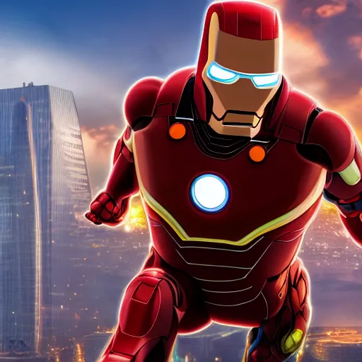 Image similar to peter griffin as ironman, 4 k, high detail, high - resolution photograph, professional photography, ultra - detail