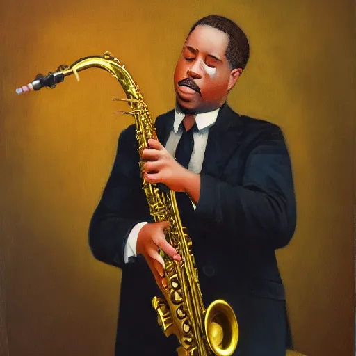 Image similar to berry b benson playing saxophone