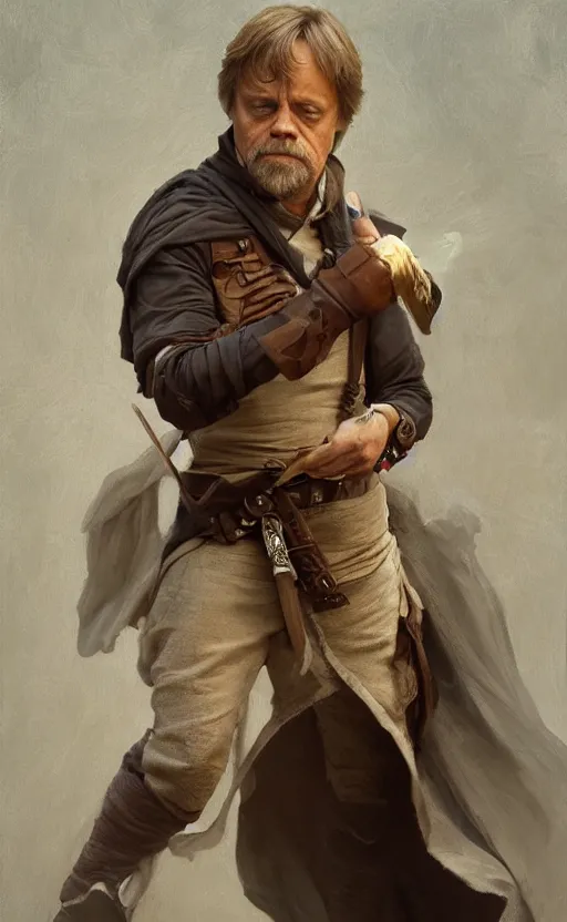 Image similar to mark hamill, traditional corsican, intricate, highly detailed, artstation, illustration, jurgens, rutkowski, bouguereau