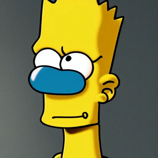 Image similar to stunning award winning hyperrealistic hdr 8 k highly detailed portrait photo of bart simpson as a real human