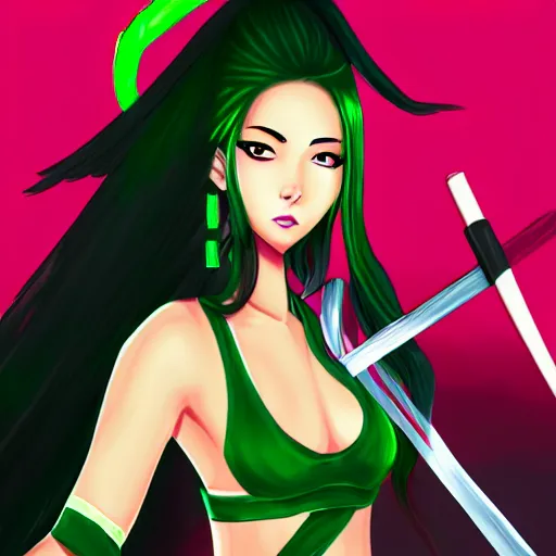 Prompt: Digital Drawing of Akali