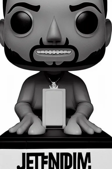 Image similar to “ very very intricate photorealistic photo of a jeff bezos funko pop on a solid white background, award - winning details ”