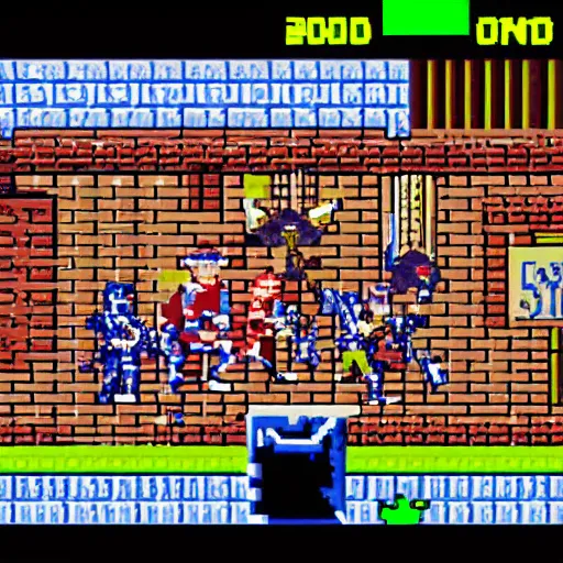 Image similar to a 16-bit version of the January 6th insurrection video game