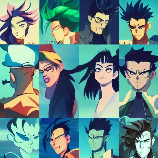 Image similar to face icon stylized minimalist yu yu hakusho, loftis, cory behance hd by jesper ejsing, by rhads, makoto shinkai and lois van baarle, ilya kuvshinov, rossdraws global illumination