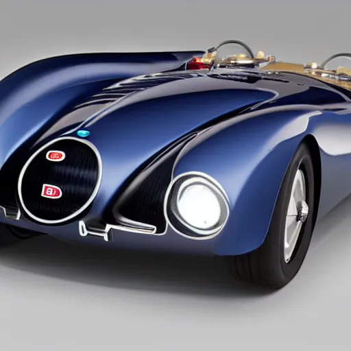 Image similar to a 2 0 2 5 bugatti type 5 7 sc atlantic concept, studio lighting