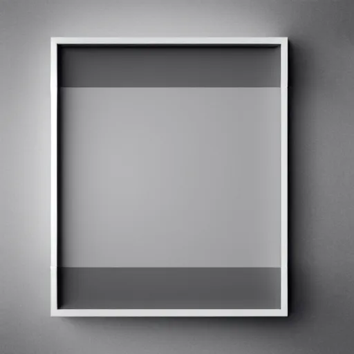 Image similar to Minimalist art representing a top down view of a room