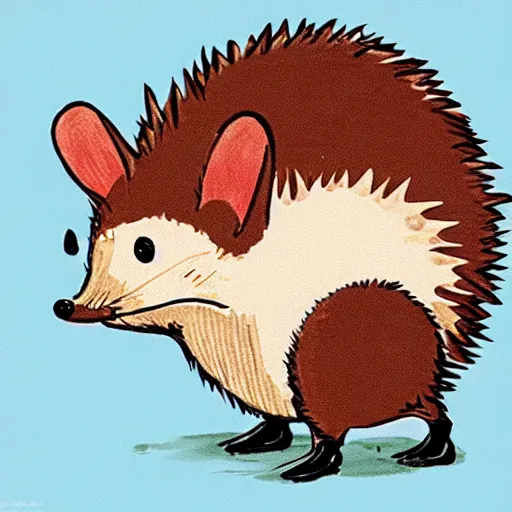 Image similar to a hedgehog character from a richard scarry book