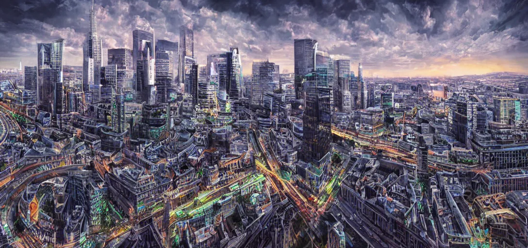 Image similar to Illuminati, cityscape, realistic, 8k, high detail, 10 bit colour, hdr