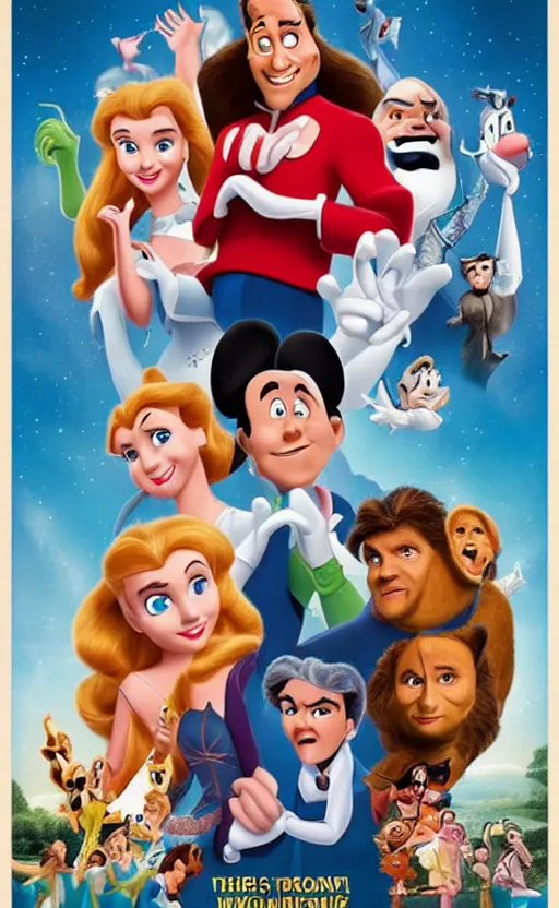 Image similar to a poster for a really bad terrible awful Disney movie