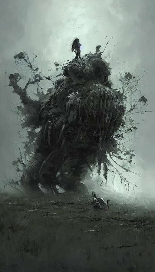 Image similar to psytrance artwork, by jakub rozalski