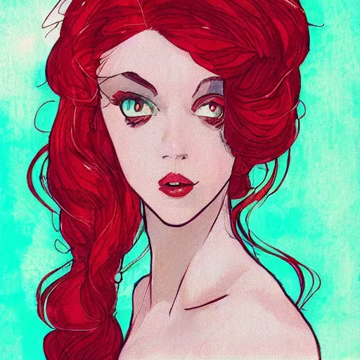 Prompt: amouranth as a tempting princess by conrad roset, rule of thirds, seductive look, beautiful, in intergalactic hq