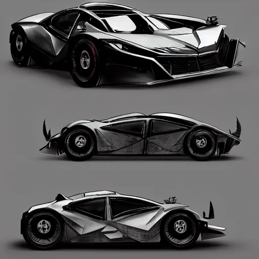 2 0 3 0 future design for the batmobile, badass, Stable Diffusion