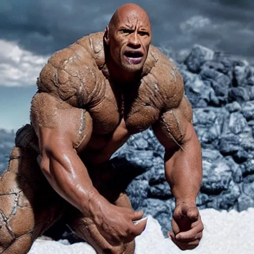 Prompt: “Dwayne Johnson as the thing in marvel’s fantastic four, dslr, still from a movie” 4n 4