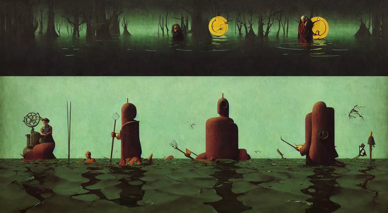 Image similar to single flooded simple!! tribal totem, very coherent and colorful high contrast masterpiece by norman rockwell franz sedlacek hieronymus bosch dean ellis simon stalenhag rene magritte gediminas pranckevicius, dark shadows, sunny day, hard lighting