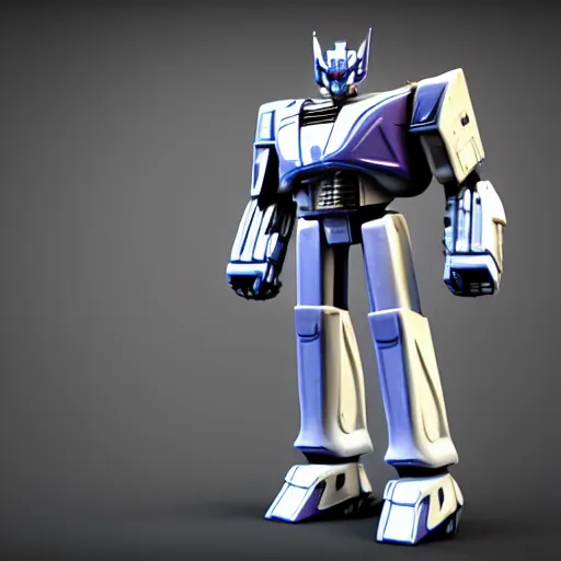 Image similar to transformers, 3d character model, epic, 3d render, white background, shadows